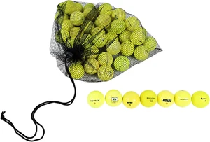 48-Pack Recycled Neon Yellow Golf Balls - Used, Good Condition + Mesh Bag - Picture 1 of 7
