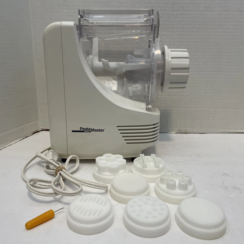 Pre-Owned/Barely Used*Ronco Pasta Maker w/8 Discs*Clean/Tested*P200 - Image 1 of 4