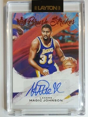 2020 Court Kings Magic Johnson Auto RUBY /49 Brush Strokes - Ready to Grade - Image 1 of 3