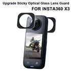 Protector Sticky Lens Guards Dual-Lens Optical Tempered Glass For Insta360 X3