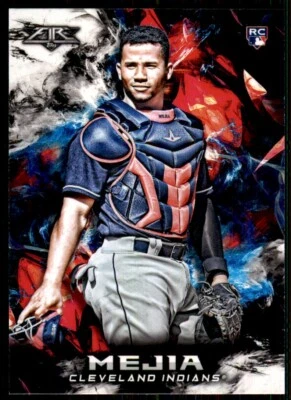 2018 Topps Fire Francisco Mejia Rookie Cleveland Indians #166 MLB Baseball - Image 1 of 2