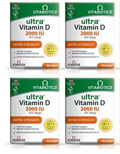 Vitabiotics Ultra Vitamin D EXTRA STRENGH 2000 IU New For 2017 (4) - Picture 1 of 3