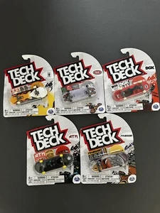 LOTE de diapasón Tech Deck NUEVO 3 comunes y 2 raros - niña, real, DGK, ATM, finura - Imagen 1 de 11