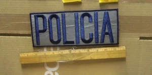Policia Embroidered Back Patch - Picture 1 of 4