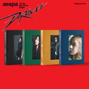 K-POP AESPA 4th Mini Album [Drama] Sequence Ver. CD+72p P.Book+Photocard Sealed