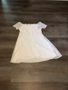 Rewind XXL elfenbeinfarbenes Kleid mit Spitze Neu mit Etikett - Bild 1 von 19