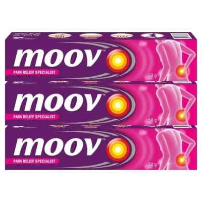 Crema de alivio del dolor Moov fórmula ayurvédica para dolor de espalda dolor articular 50 g conjunto de 3 Foto 1 de 4