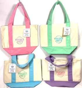 Trader Joe's  Halloween Mini Canvas Tote Bag 2025 Choose Color/Set - Picture 1 of 6