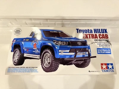 TAMIYA 1/10 Scale Toyota HILUX EXTRA CAB CC-01 4WD Off Road R/C Model Truck Kit - Image 1 of 4