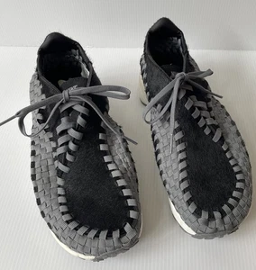 Nike Air Footscape Women’s Size 8 Woven Low Black Smoke Grey Animal Pony Hair - Picture 1 of 8