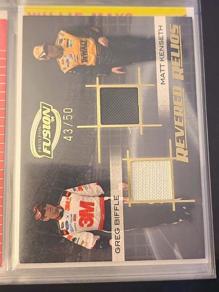 Matt Kenseth Greg Biffle Double Firesuit Patch 2008 Revered Relics RR-GBMK 43/50 - Image 1 of 2