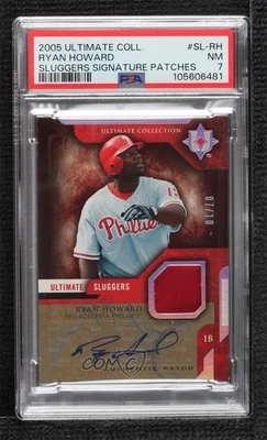 2005 Ultimate Collection Signatures /10 Ryan Howard #SL-RH PSA 7 Patch Auto - Image 1 of 2