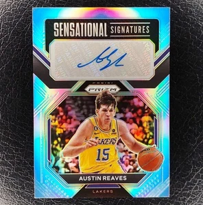 AUSTIN REAVES SP Sensational Signatures SILVER HOLO Auto 2022-23 Prizm LAKERS - Picture 1 of 3