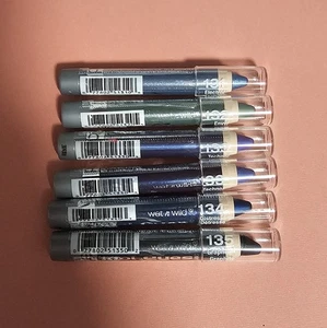 Lot of 6 Wet N Wild Idol Eyes Creme Eye Shadow Pencil - #131 132 133 134 135 New - Picture 1 of 2