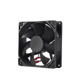 Schwarz Kunststoff-Platz 9025 90 x 90 x 25 mm DC 12V 0,25A Kuehler Luefter Q4L1 - Afbeelding 1 van 4