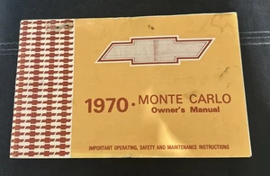 1970 Chevrolet Camaro Owners Operators Manual Original SS RS - Picture 1 of 7