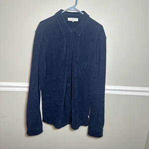 Orlebar Braun Herren Marine Frottee Button Down Langarm XXL Beach Resort - Bild 1 von 10