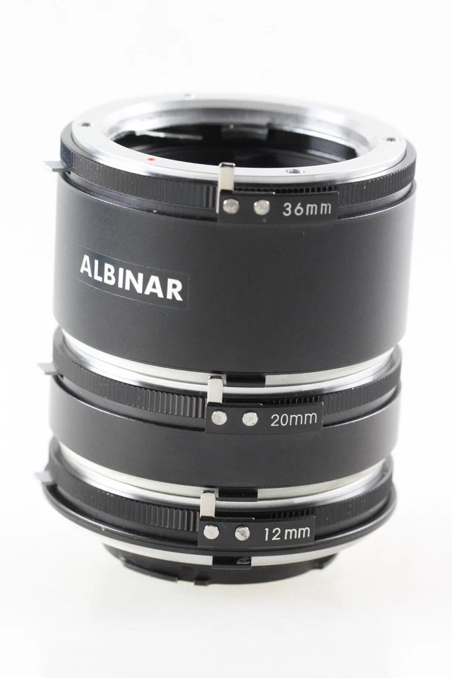 Albinar Zwischenring Set Zwischenringset Extension Tube -- Minolta MD - OVP - Image 1 of 4