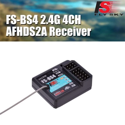 FS-BS4 2.4G 4CH Receiver with Gyro Stabilization for Flysky FS-IT4S FS-GT5 - Image 1 of 4