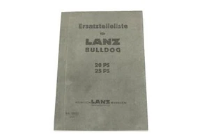 Ersatzteilliste Lanz Bulldog 20/25PS, Ausgabe 1940, Vorkrieg, 300 Seiten - Bild 1 von 2