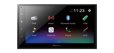 Autoradio Pioneer DMH-A340DAB 2DIN WebLink, Bluetooth  6.8'' Android USB DAB+ - Immagine 1 di 4