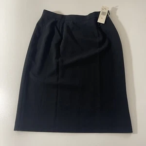 NWT Jones New York Platinum Black Pencil Skirt Size 12 $104 - Picture 1 of 13