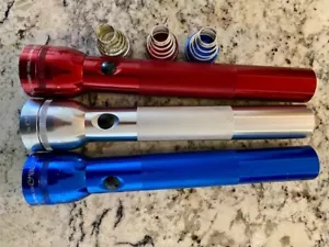 Lot of 3 Mag-Lite Flashlights, Aluminum 3-Cell D batteries; 12 1/2” Tested - Picture 1 of 6