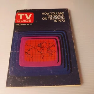 Vintage 1974 January 5-11, TV GUIDE Magazine, "How You Saw The World On TV" - Picture 1 of 3