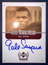 Gale Sayers 1999 Upper Deck Century Legends Epic Signatures Gold Auto #/100