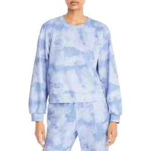 Women’s Tahari $68 Blue Cloud Long Sleeve Stretch Crop Pullover NEW WITH TAGS - Picture 1 of 2