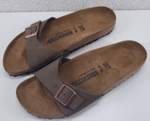 Birkenstock Madrid Birkibuc Mocha Women's Sandals EU 41 - US 10 - 10.5 - Picture 1 of 6