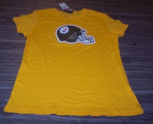 WOMEN'S TEEN JUNIORS PITTSBURGH STEELERS NFL FOOTBALL T-Shirt LARGE NEW w/ TAG - Picture 1 of 5