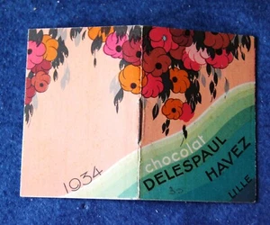 DELESPAUL HAVEZ LILLE PETIT CALENDRIER DE POCHE 1934 - Picture 1 of 2