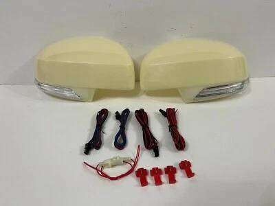 Side Mirror Cover W/LED Light & Foot Lamp For '2011-'2016 Suzuki SWIFT Unpainted Foto 1 de 4