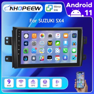 Für SUZUKI SX4 Fiat Sedici 9" Android 11 Autoradio GPS Navi Wifi RDS Bluetooth - Bild 1 von 18