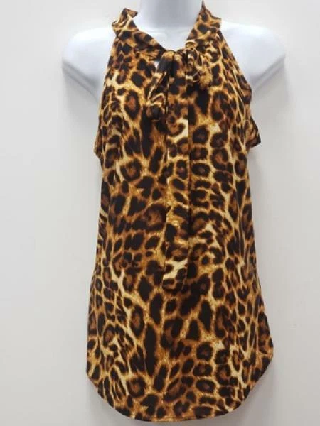 Top cuello halter estampado animal Foto 1 de 1