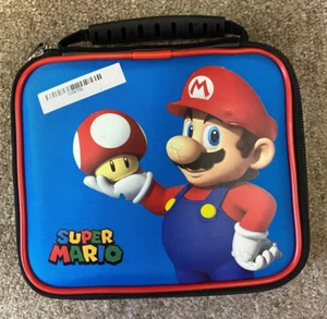 RDS Nintendo 3DS Super Mario Carrying Case / Travel Bag Blue Great Condition - Picture 1 of 2