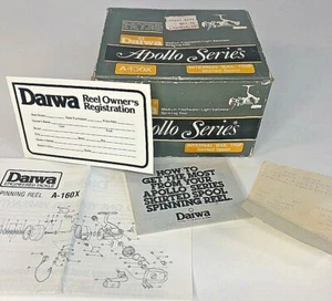 Daiwa A-160x Spinning Reel Box 1979 Box Manual & Original Store Receipt Box Only - Picture 1 of 3