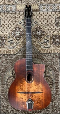 Guitarra acústica Eastman DM1-CLA jazz cigano com bolsa para shows e configuração profissional gratuita - Imagem 1 de 4