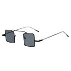 Small Square Sunglasses Anti-UV Retro Cat Eyewear Tinted Slim Frame Fashion