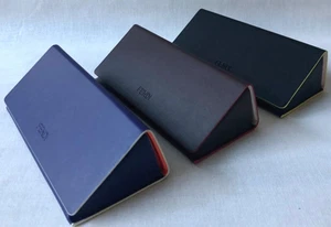 FENDI Brillenetui Vegan Leder Foldable Large 3 Varianten Blau Braun Schwarz