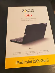 ZAGG Folio Bluetooth Tablet Keyboard for Apple iPad Mini 4/5 - 7.9 inch Open Box - Picture 1 of 3