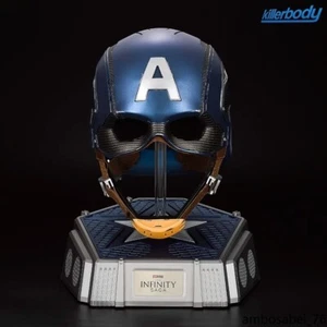 1:1 Helmet Marvel Captain America Hood Mask Genuine Collect Ornament Props Gift - Picture 1 of 13