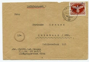 ALEMANIA SEGUNDA GUERRA MUNDIAL 3er REICH FELDPOST INSELPOST CUBIERTA AGRAMER 10B II EXPERTO BPP 1 - Imagen 1 de 2