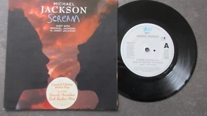 Michael & Janet Jackson Scream 7" 1995 *EX+/MINT*POSTER BAG* - Picture 1 of 4