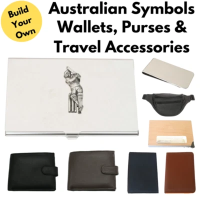 Australian Symbols Wallets Card Holders & Custom Leather Travel Goods - Image 1 of 3