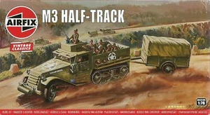 Airfix 1/76 (20mm) M3A1 White Half Track & 1 Ton Trailer - Picture 1 of 1