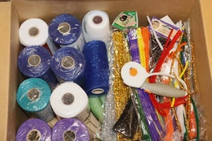 Wreath Making Supplies Mesh Wreath Frames Fiskars Rotary Scissors, etc - Picture 1 of 11