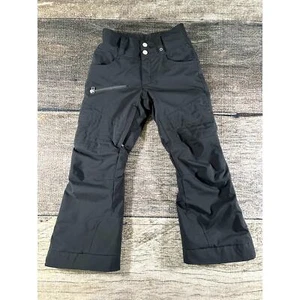 Obermeyer Ski Snowboard Pants Teen Size 8 Black Insulated Snow Outdoor Winter - Picture 1 of 12