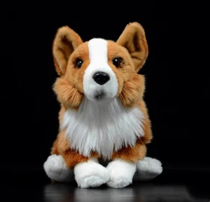 Corgi Dog High Fidelity Anime Cute Plush Animal Welsh Corgi Plush Animals - Picture 1 of 4